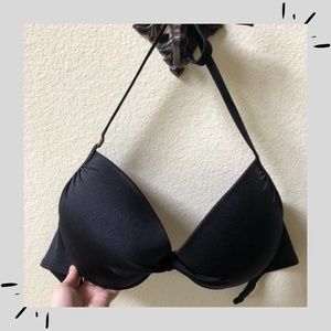 Victoria's Secret Black Bikini Top 34DD